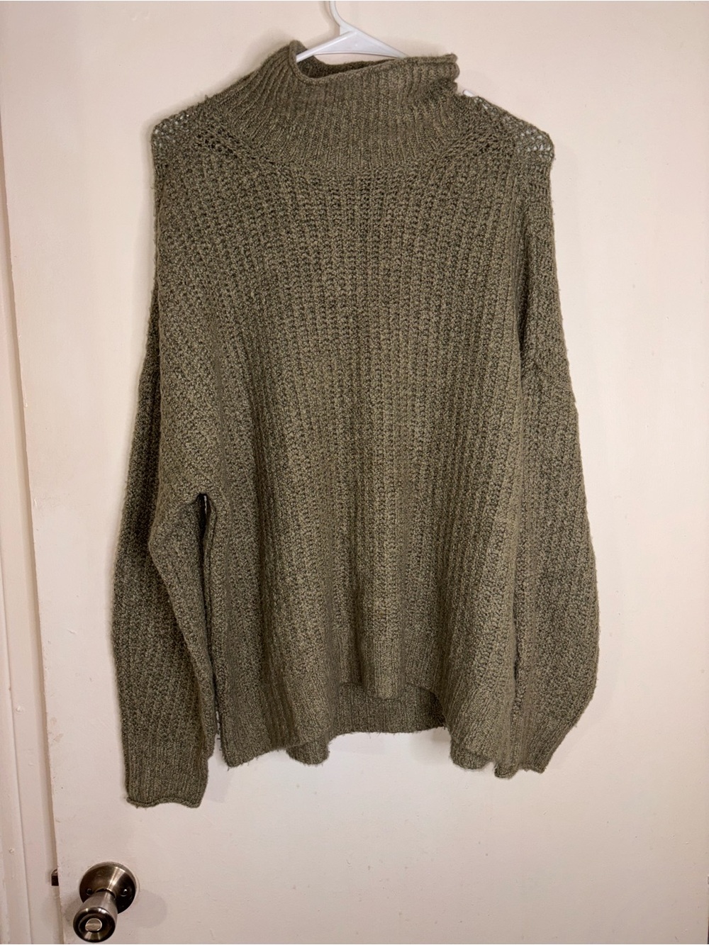 American Eagle Outfitters Olive Green Turtleneck Sweater